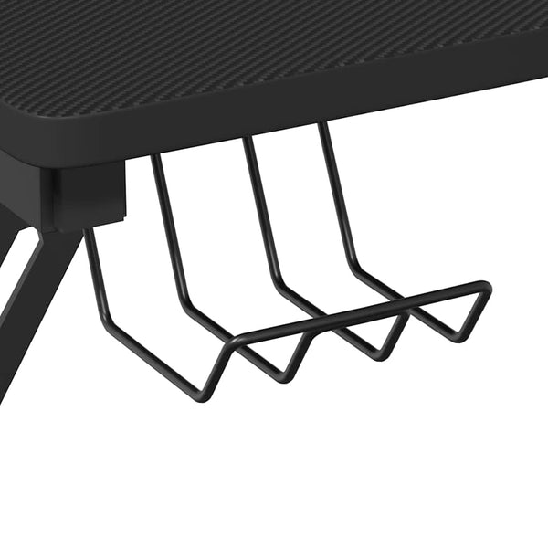 vidaXL Gaming Desk with Y-legs Black and Red 110x60x75 cm