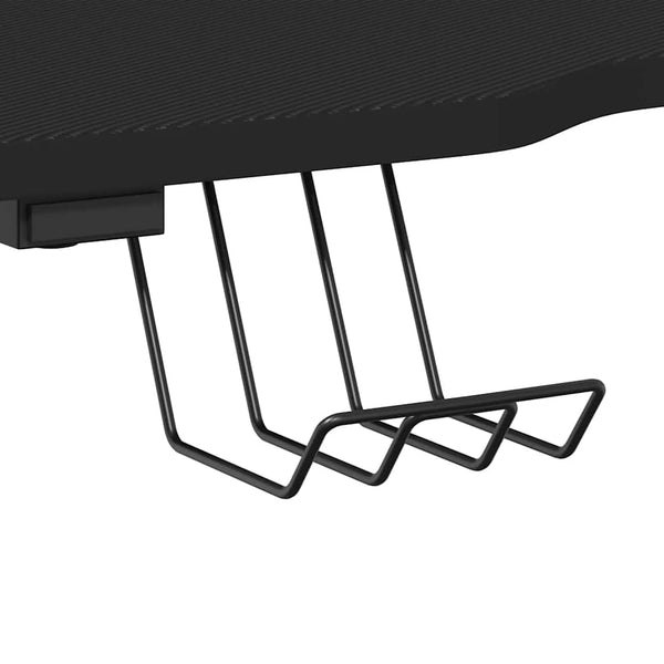 vidaXL Gaming Desk with Z-Shaped Legs Black 110x60x75 cm