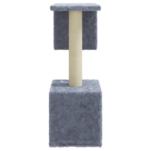 vidaXL Cat Scratching Post with Sisal Scratching Poles Light Grey 60 cm