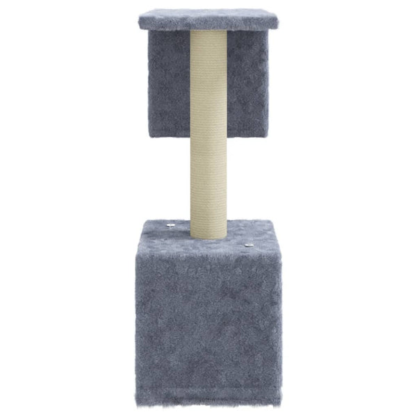 vidaXL Cat Scratching Post with Sisal Scratching Poles Light Grey 60 cm