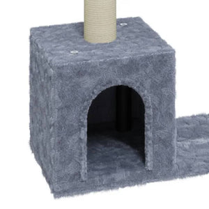 vidaXL Cat Scratching Post with Sisal Scratching Poles Light Grey 60 cm