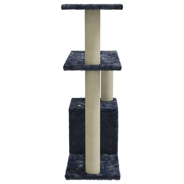 vidaXL Cat Tree with Sisal Scratching Posts Dark Gray 70 cm