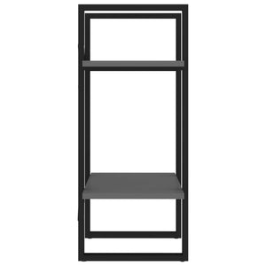 vidaXL Bookcase with 2 Compartments Grey 40x30x70 cm Engineered Wood