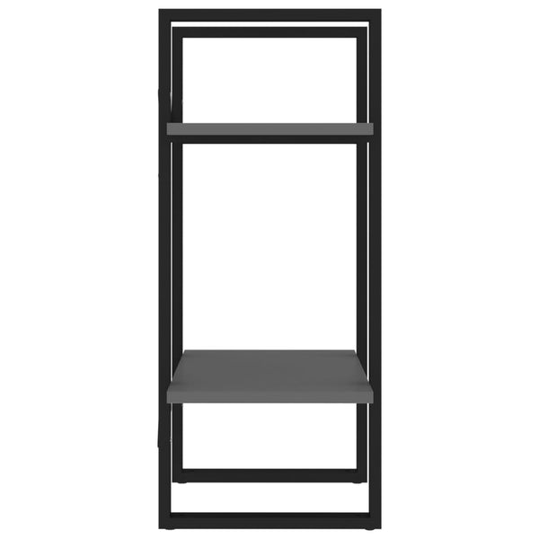 vidaXL Bookcase with 2 Compartments Grey 40x30x70 cm Engineered Wood