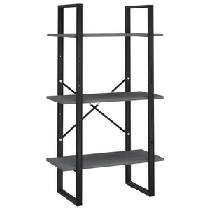 Graues Kiefer Massivholz Standregal 60x105 cm