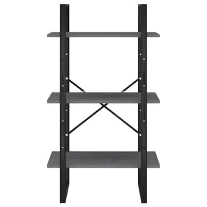 Graues Kiefer Massivholz Standregal 60x105 cm