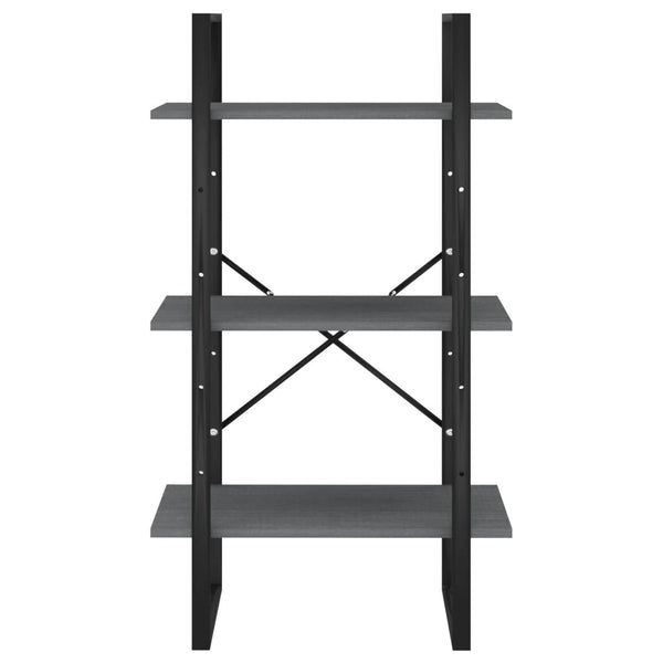 Graues Kiefer Massivholz Standregal 60x105 cm