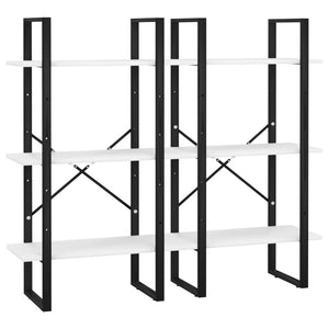 Weißes Lagerregal 60x30x210 cm