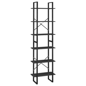 Schwarzes Lagerregal 60x30x210 cm
