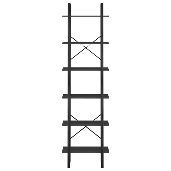 Schwarzes Lagerregal 60x30x210 cm