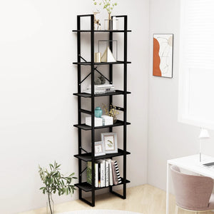 Schwarzes Lagerregal 60x30x210 cm