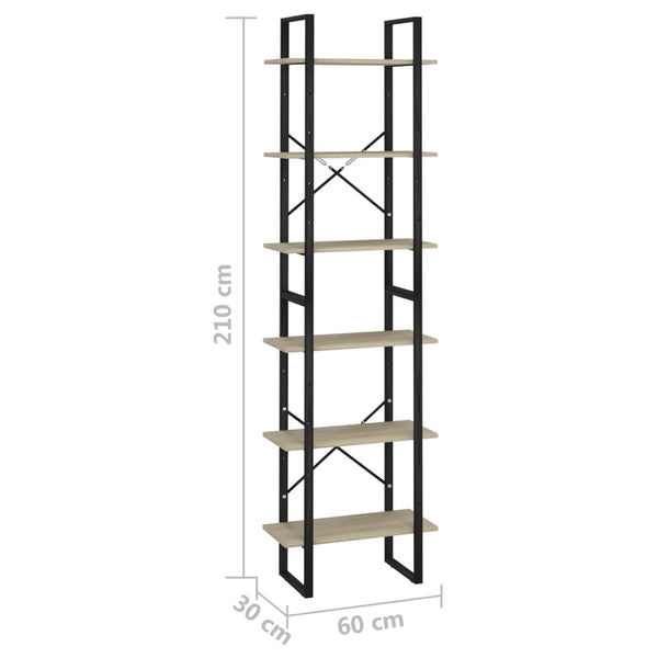 Lagerregal Sonoma Eiche 60x210 cm