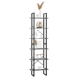 Graues Lagerregal Kiefer Massivholz 60x30x210 cm