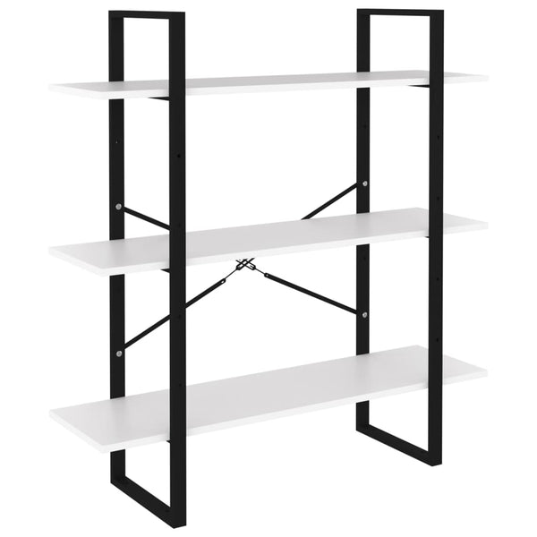 Weißes Bücherregal 100x30x105 cm