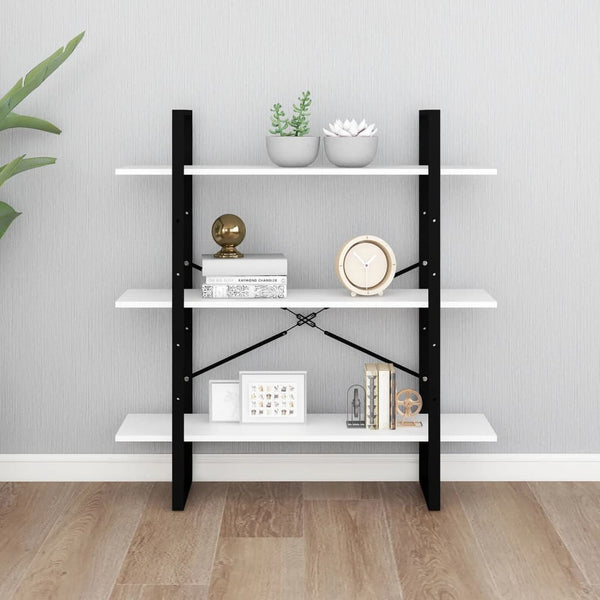 Weißes Bücherregal 100x30x105 cm