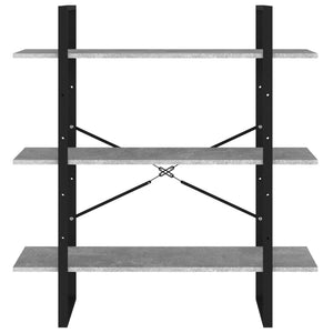 Betongraues Bücherregal 100x105 cm