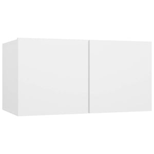 vidaXL 10-piece TV Cabinet Set White Engineered Wood