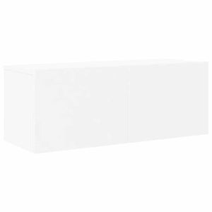 vidaXL 8-Piece TV Cabinet Set White Engineered Wood