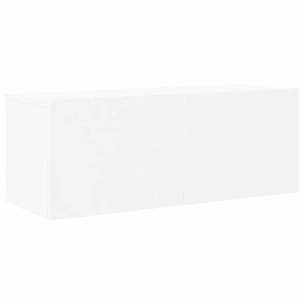 vidaXL 8-Piece TV Cabinet Set White Engineered Wood