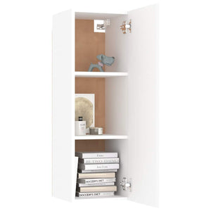 vidaXL 8-Piece TV Cabinet Set White Engineered Wood