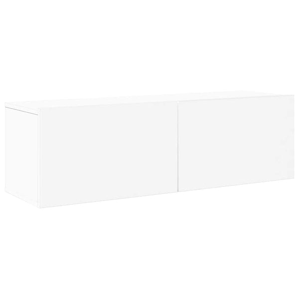 vidaXL 8-Piece TV Cabinet Set White Engineered Wood
