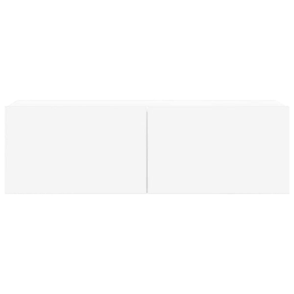 vidaXL 8-Piece TV Cabinet Set White Engineered Wood