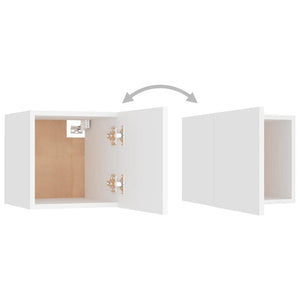 vidaXL 5-Piece TV Cabinet Set White Engineered Wood