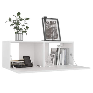 vidaXL 5-Piece TV Cabinet Set White Engineered Wood
