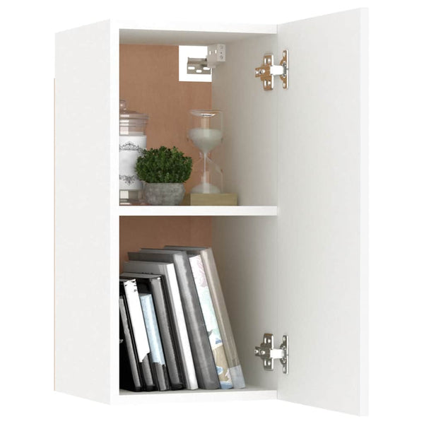 vidaXL 3-Piece TV Cabinet Set White Engineered Wood