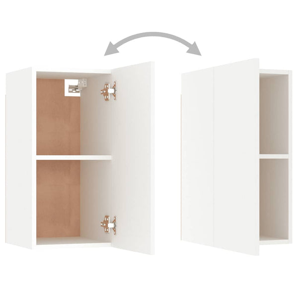 vidaXL 3-Piece TV Cabinet Set White Engineered Wood