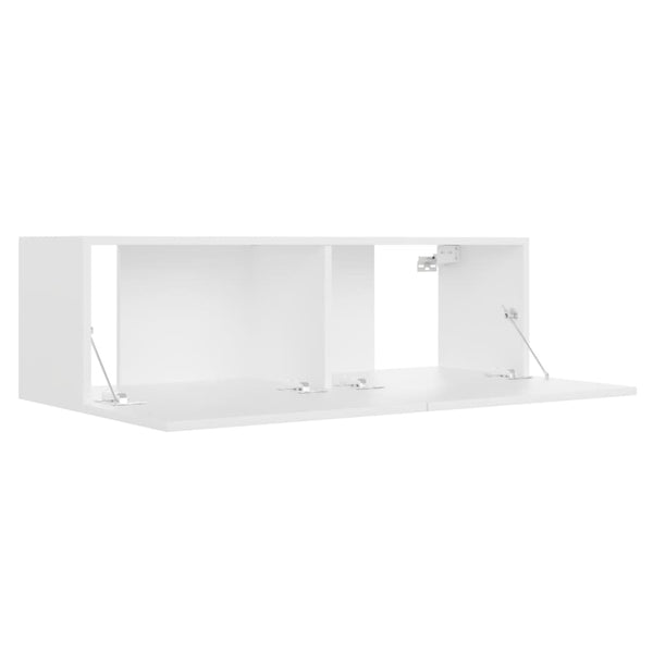 vidaXL 3-Piece TV Cabinet Set White Engineered Wood