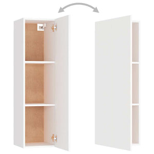 vidaXL 6-Piece TV Cabinet Set White Engineered Wood