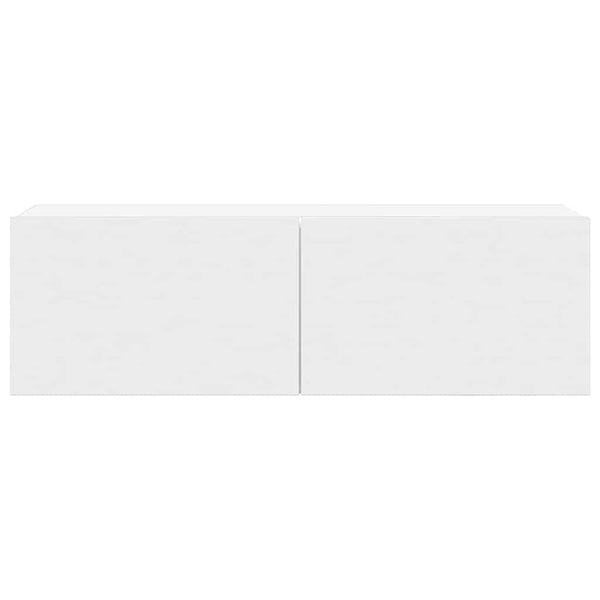 vidaXL 4-Piece TV Cabinet Set White Engineered Wood