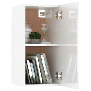 vidaXL 8-Piece TV Cabinet Set White Engineered Wood