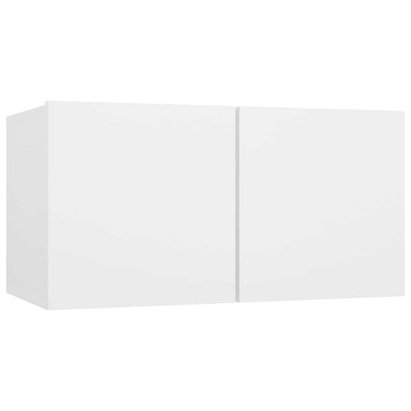 vidaXL 8-Piece TV Cabinet Set White Engineered Wood