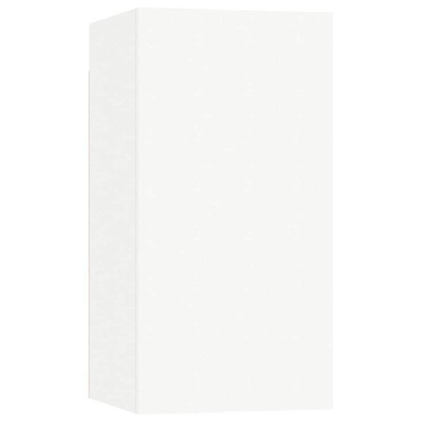 vidaXL 8-Piece TV Cabinet Set White Engineered Wood
