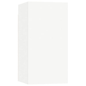 vidaXL 8-Piece TV Cabinet Set White Engineered Wood
