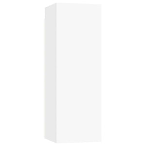vidaXL 8-Piece TV Cabinet Set White Engineered Wood