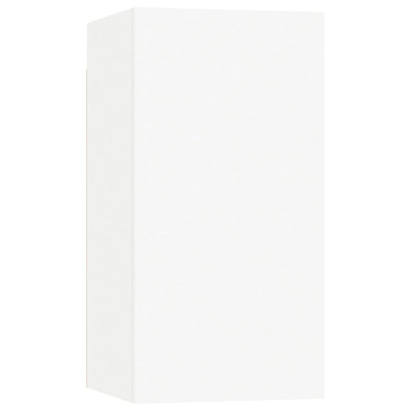 vidaXL 4-Piece TV Cabinet Set White Engineered Wood