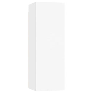 vidaXL 4-Piece TV Cabinet Set White Engineered Wood