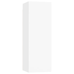 vidaXL 4-Piece TV Cabinet Set White Engineered Wood