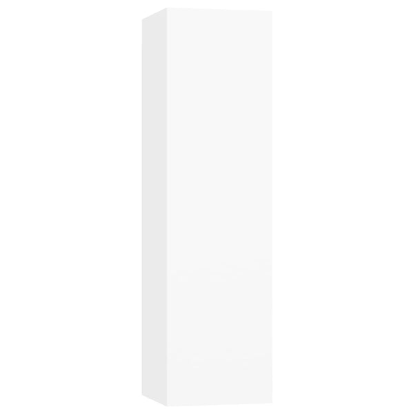 vidaXL 5-Piece TV Cabinet Set White Engineered Wood