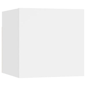 vidaXL 7-Piece TV Cabinet Set White Engineered Wood