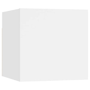 vidaXL 7-Piece TV Cabinet Set White Engineered Wood