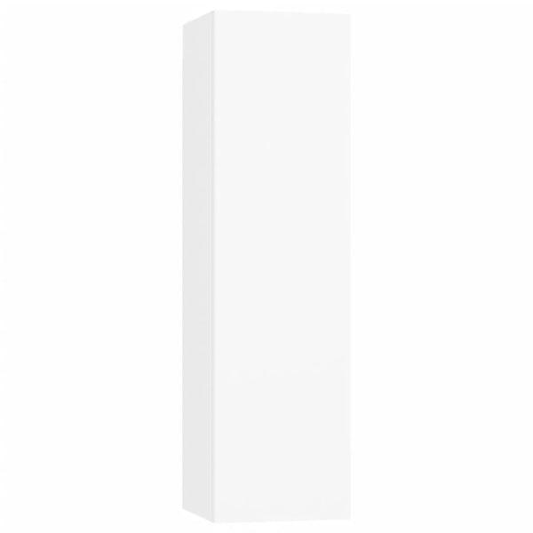 vidaXL 7-Piece TV Cabinet Set White Engineered Wood