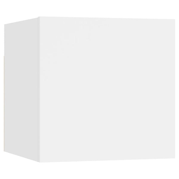 vidaXL 7-Piece TV Cabinet Set White Engineered Wood