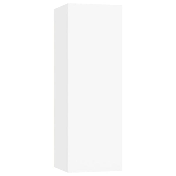 vidaXL 7-Piece TV Cabinet Set White Engineered Wood