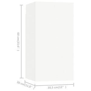 vidaXL 9-piece TV Cabinet Set White Engineered Wood