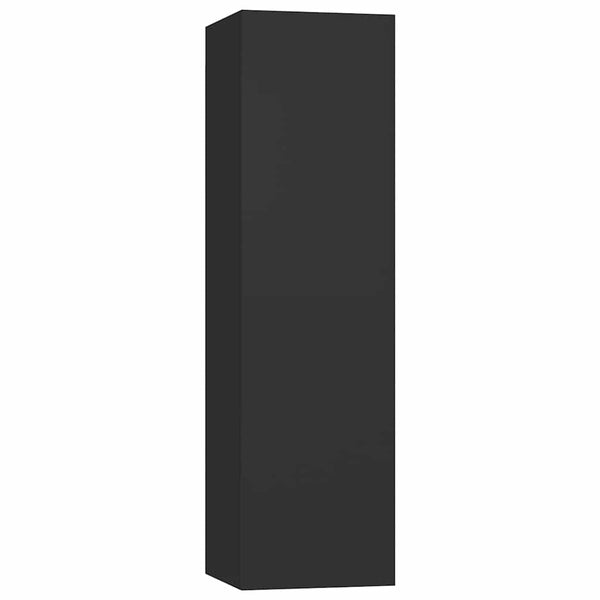 vidaXL 3-Piece TV Cabinet Set Black Engineered Wood