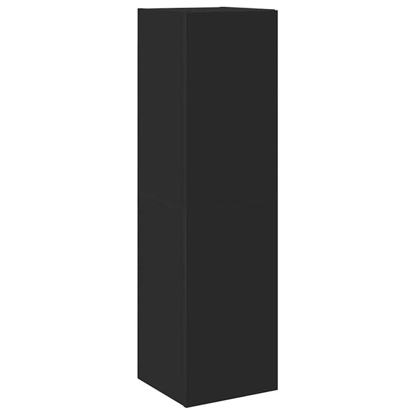 vidaXL 4-Piece TV Cabinet Set Black Engineered Wood